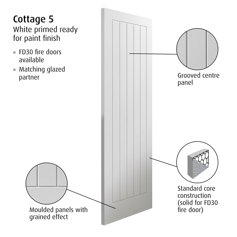 Cottage 5 White Internal Door