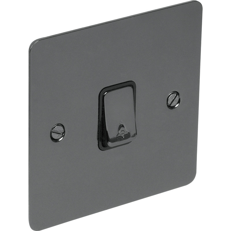 Flat Plate Black Nickel 10A Switch Bell Push