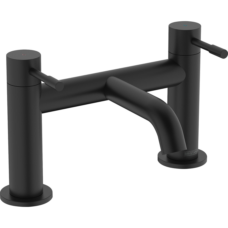 Bristan Mila Taps Black Bath Filler | Toolstation