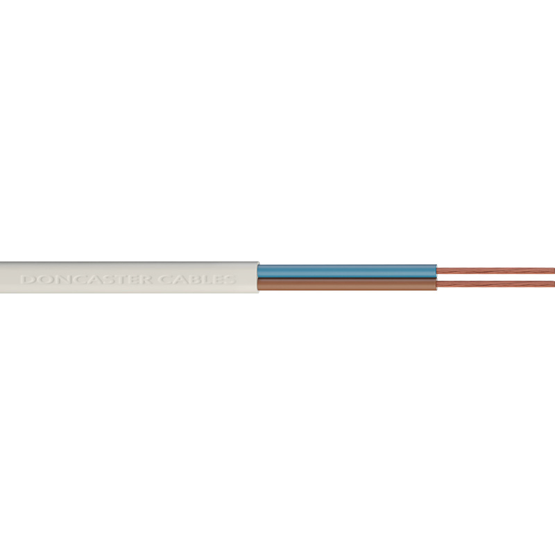 Doncaster Cables PVC 2 Core Flat Flex Cable (2192Y)