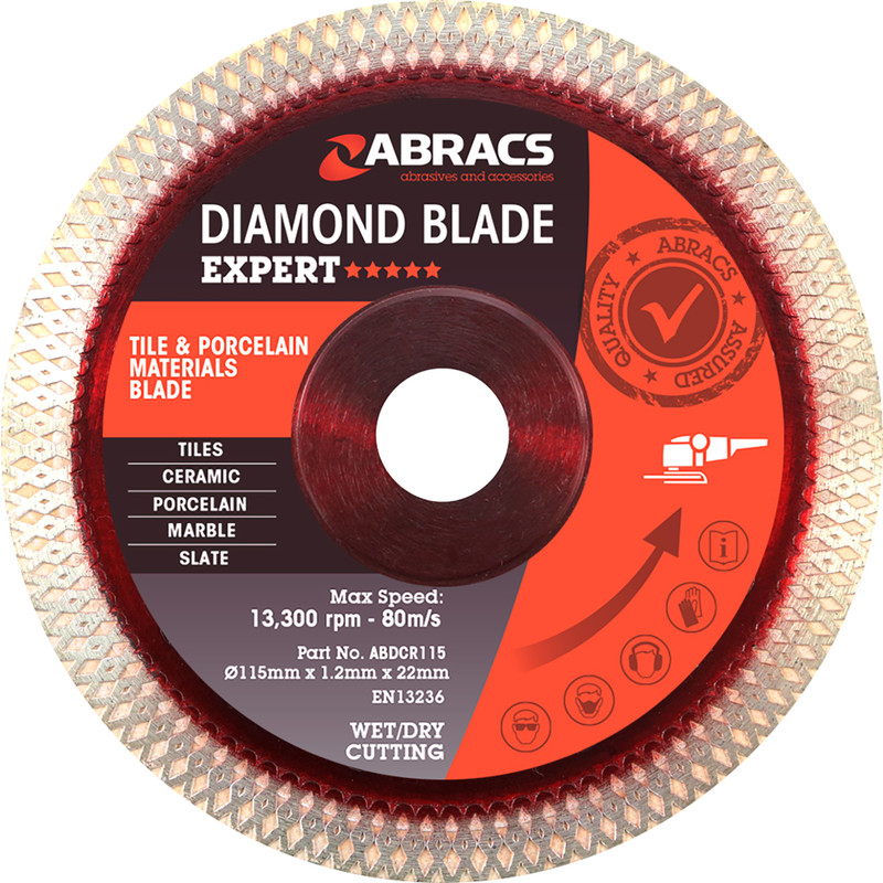 Abracs Tile & Porcelain Diamond Blade