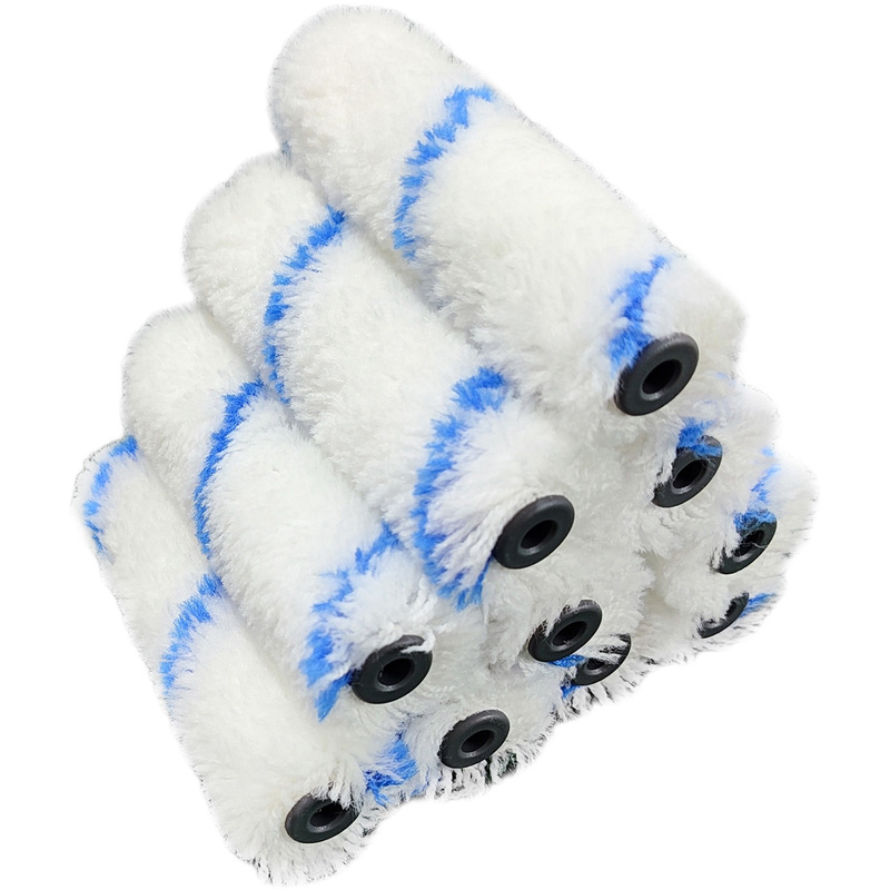 Pinnacle Mini Medium Pile Roller Sleeves 4" (10 Pack) In White Acrylic