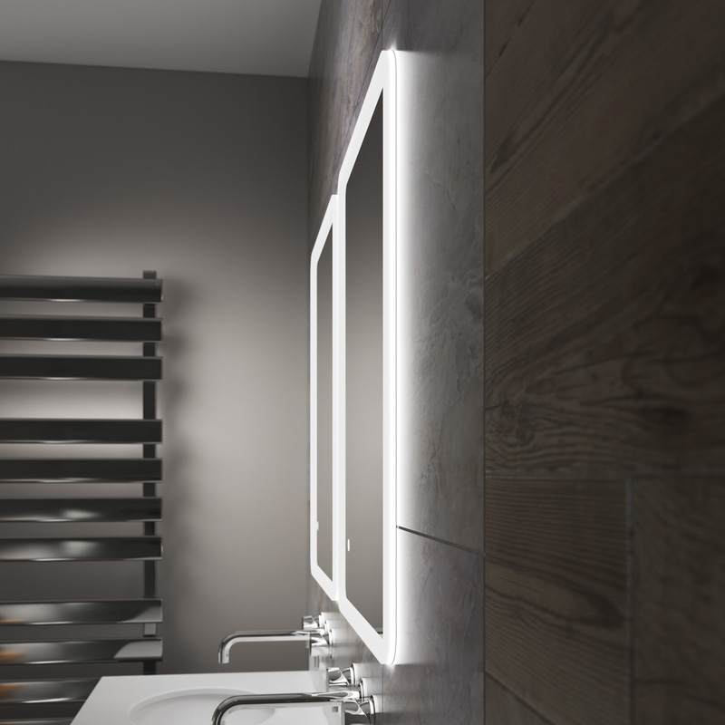 Sensio Libra Ultra Slim LED Bathroom Mirror CCT 500 x 390mm | Toolstation