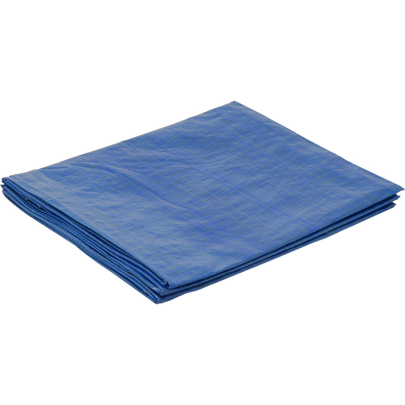 Green Heavy Duty Ground Sheet 2.4 x 1.8M Water Resistant with Reinforced Hems 