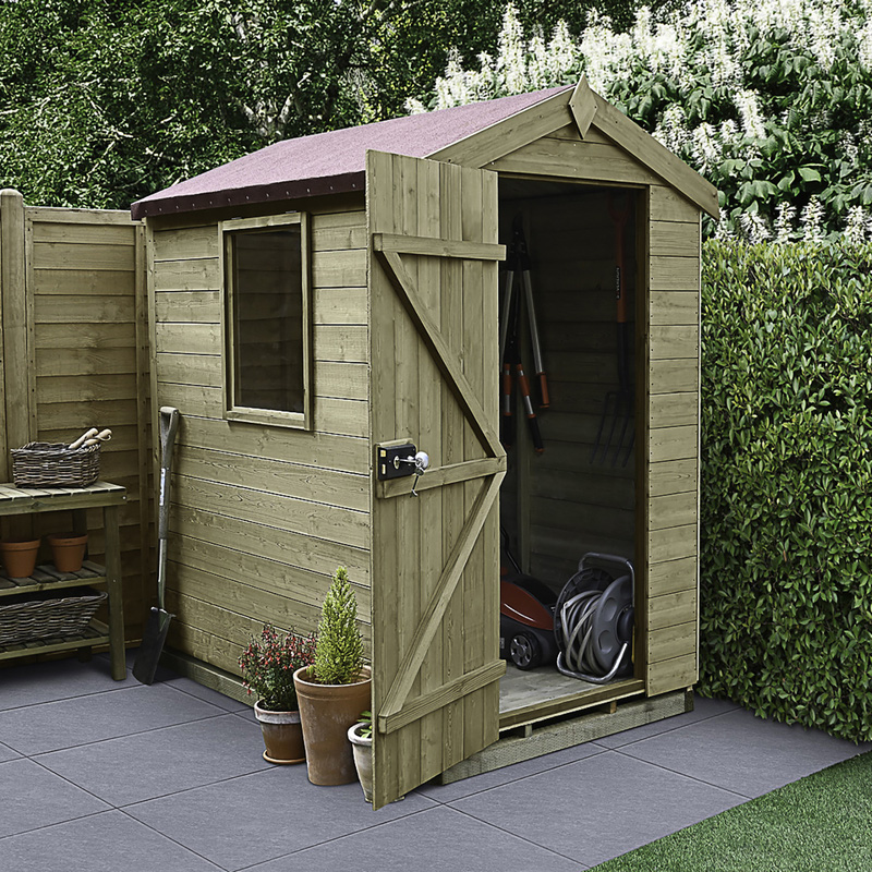 Forest Garden Tongue and Groove Pressure Treated Apex Shed