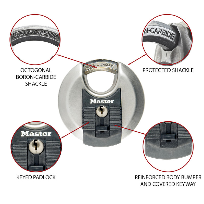 Master Lock EXCELL Stainless Steel Disc Padlock