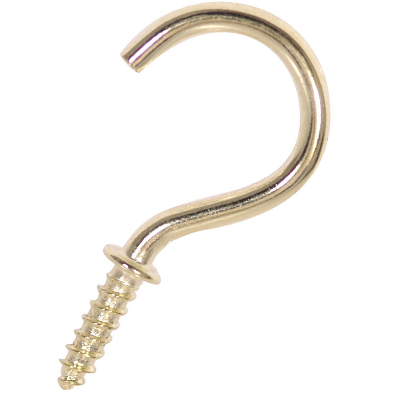 Zinc-plated Small Cup hook (L)20mm, Pack of 10