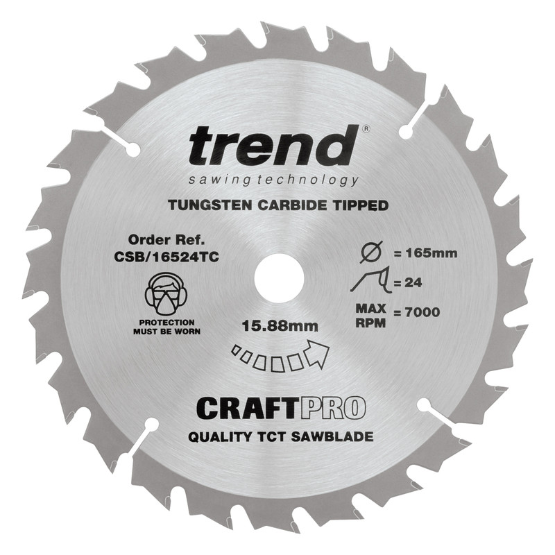 Trend T18S/CS165B 18V Cordless Brushless 165mm Circular Saw
