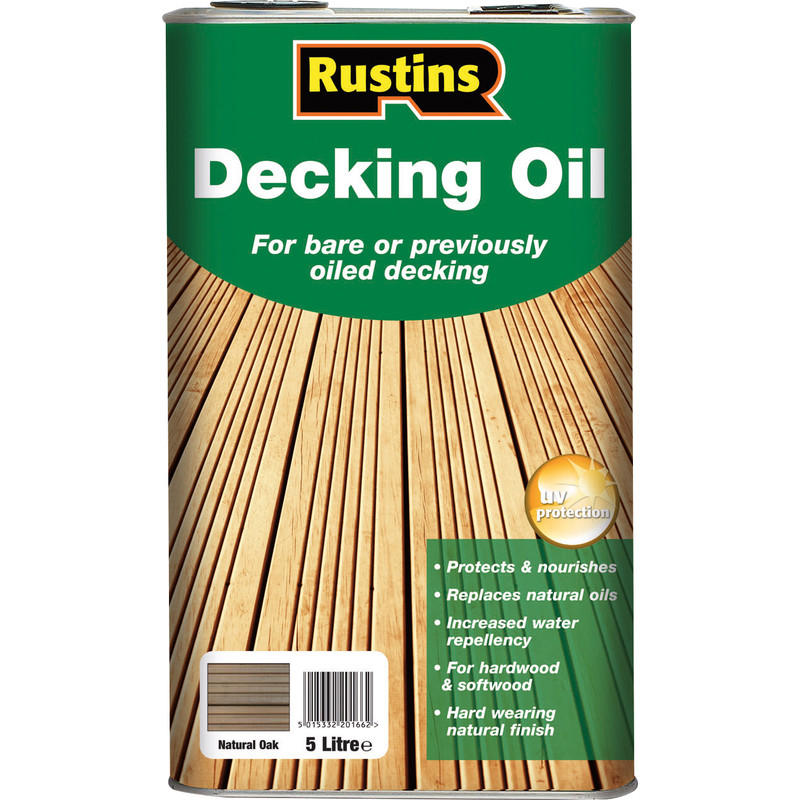 Rustins Decking Oil Natural Oak 5L