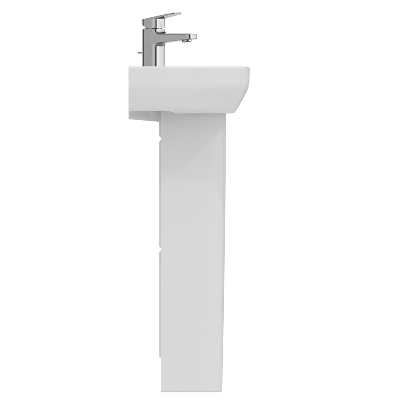 Ideal Standard i.life Cloakroom Basin and Pedestal 35cm 1 Tap Hole