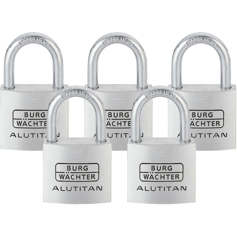 BurgWachter ALUTITAN Keyed Alike Padlock Set 50mm Toolstation