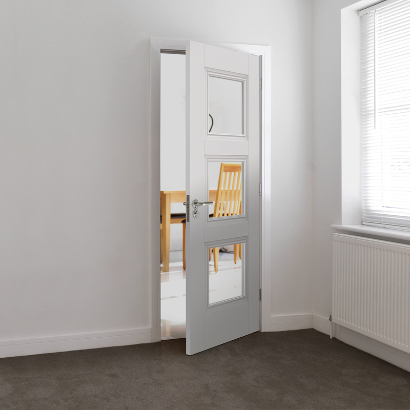 Catton White 3Lt Clear Primed Internal Door