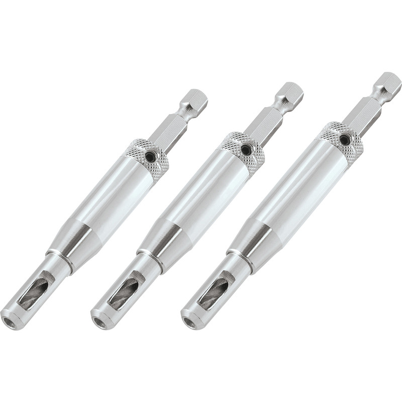 Stainless Steel for Set Screws Chuck Woodworking Drill Bits Depth Holder 4Pcs uxcell Drill Stop 7/16 I.D 