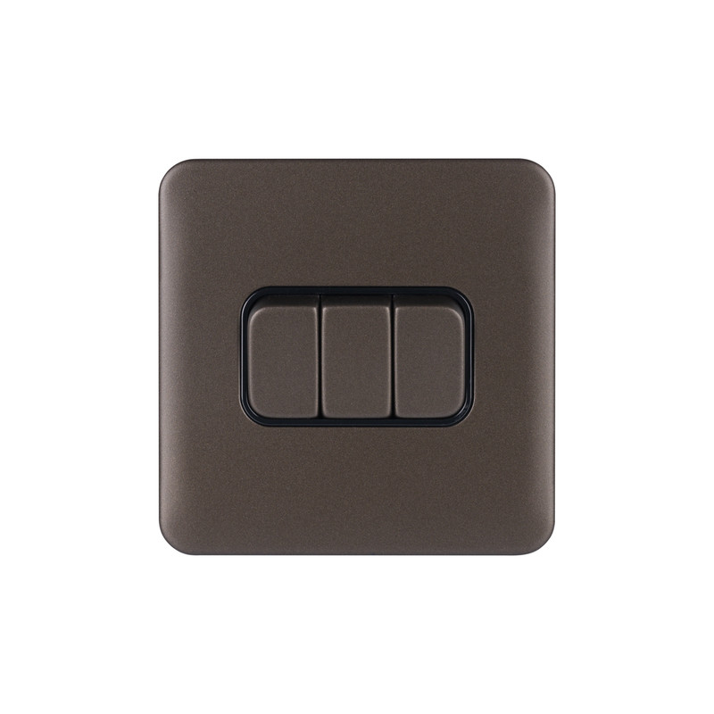 Schneider Electric Lisse Mocha Bronze Screwless 10AX Switch