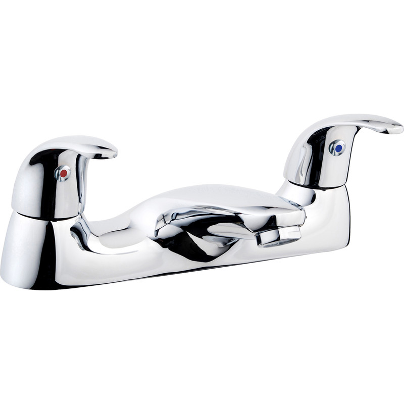 Ebb And Flo Ebb + Flo Braye Taps Bath Filler In Chrome Rubber