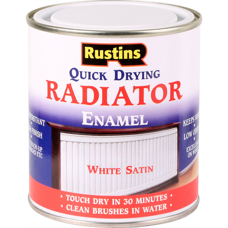Rustins Quick Dry Radiator Satin Paint