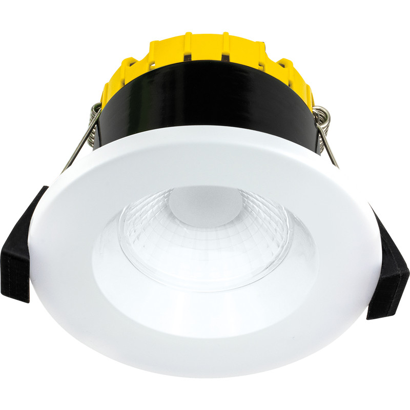 Luceco FType Compact Regressed Integrated Dim2Warm 6W Fire Rated IP65 Downlight