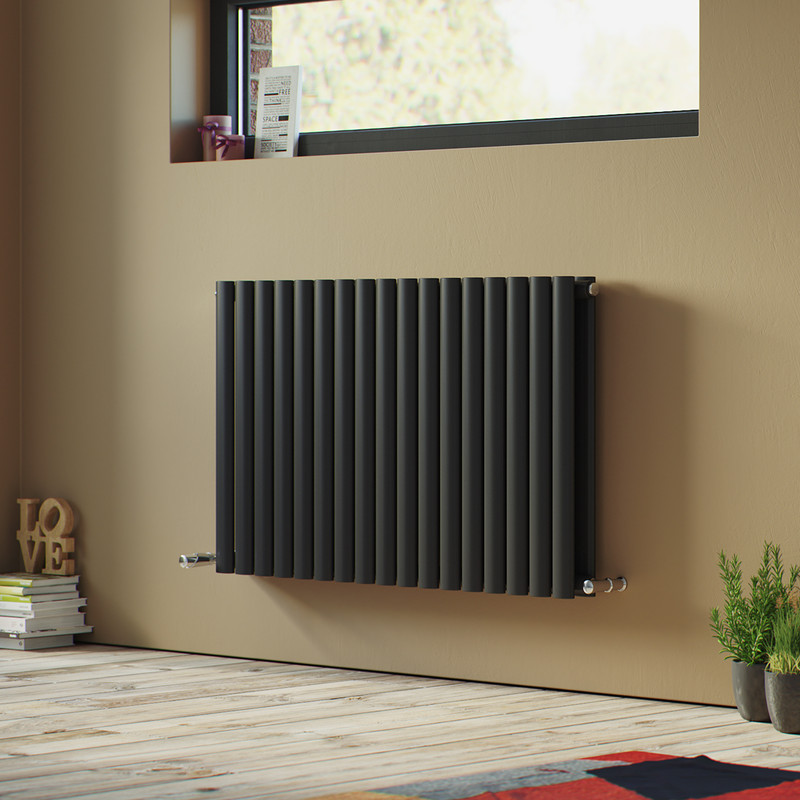 Ximax Bristol Designer Radiator 600 x 1164mm 4573Btu Double Anthracite