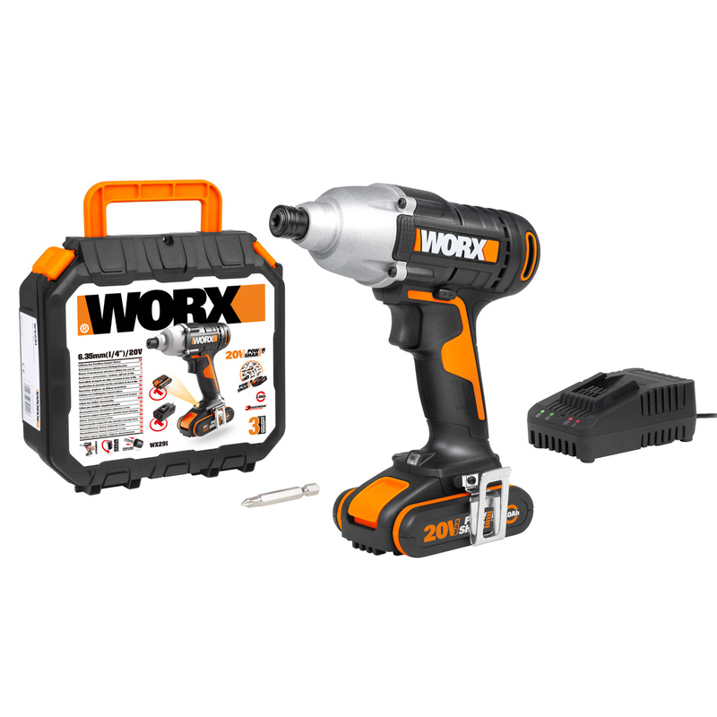 Worx 20V Cordless Impact Driver 1 x 2.0Ah Toolstation