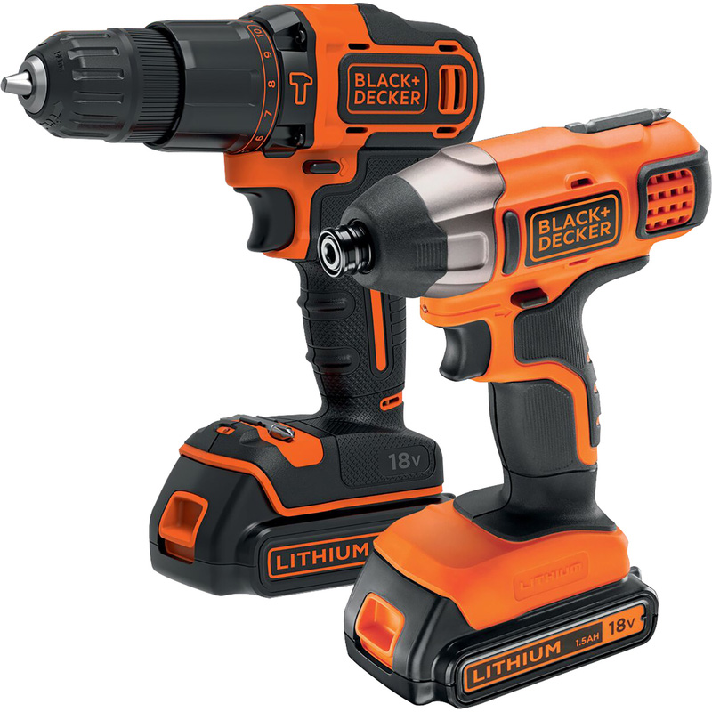 18V Cordless 2 Speed Hammer Drill With 1.5Ah Battery and 400mA Charger