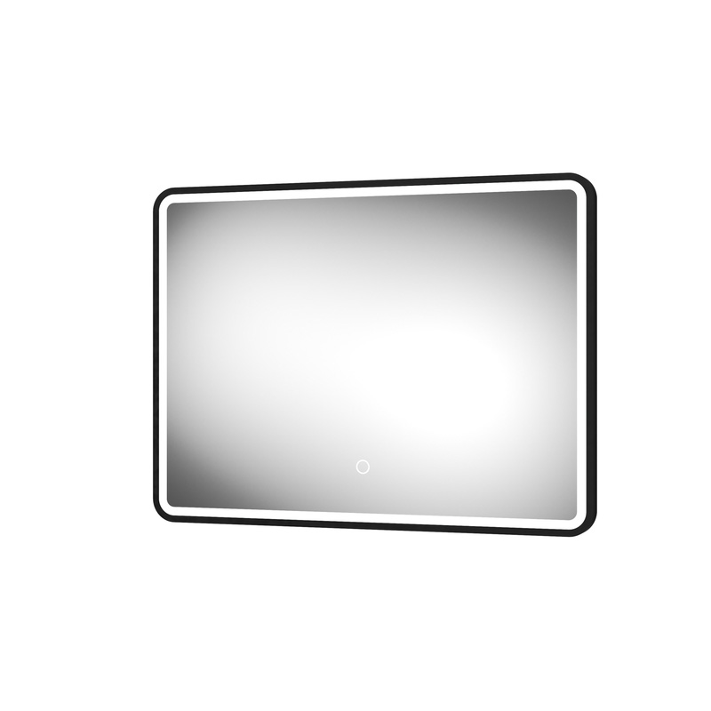 Sensio Frontier LED Bathroom Mirror CCT Black 800 x 600mm Toolstation