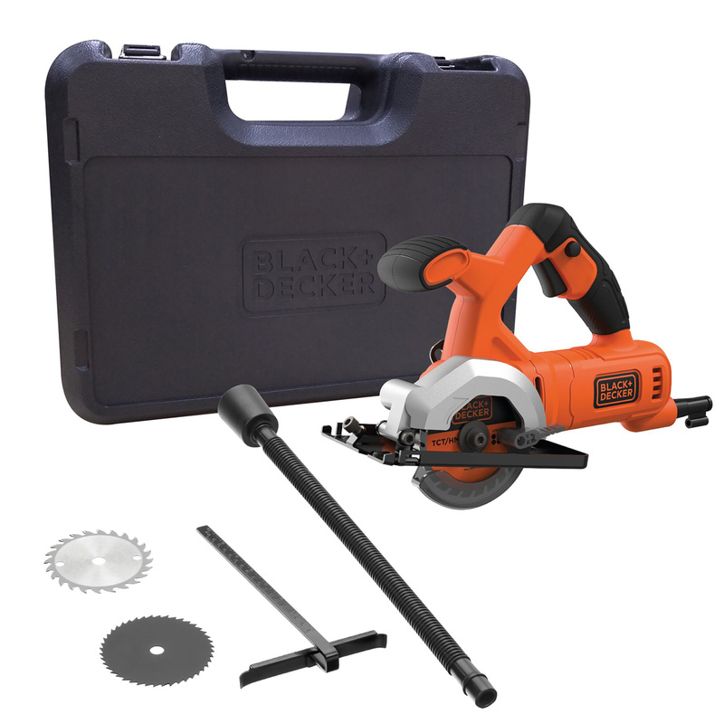 Black Decker 400W 85mm Mini Circular Saw Kitbox 230V Toolstation