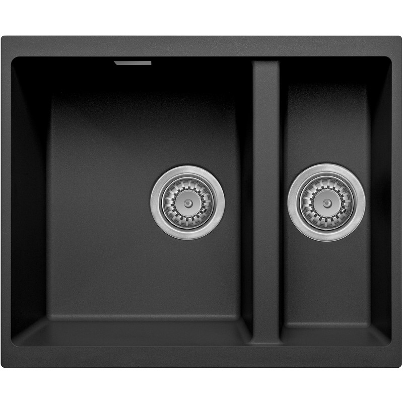 Granite Composite Undermount Kitchen Sink 1 5 Bowl Black