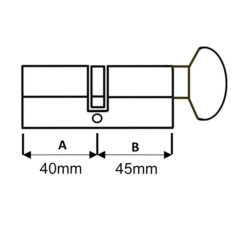 6 Pin Euro Thumbturn Cylinder