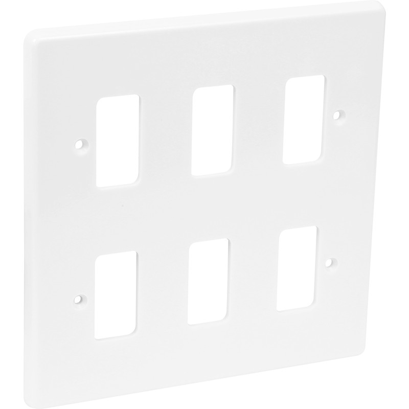 Crabtree Rockergrid Moulded Front Plate