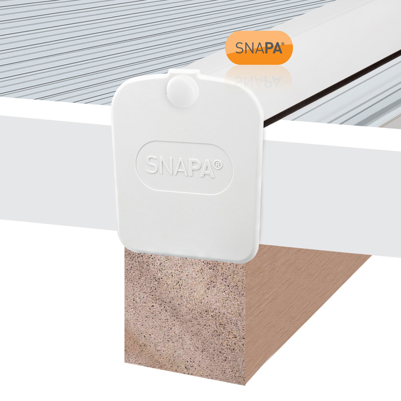 Snapa White PVC Glazing Bar for Axiome Sheets 3000mm