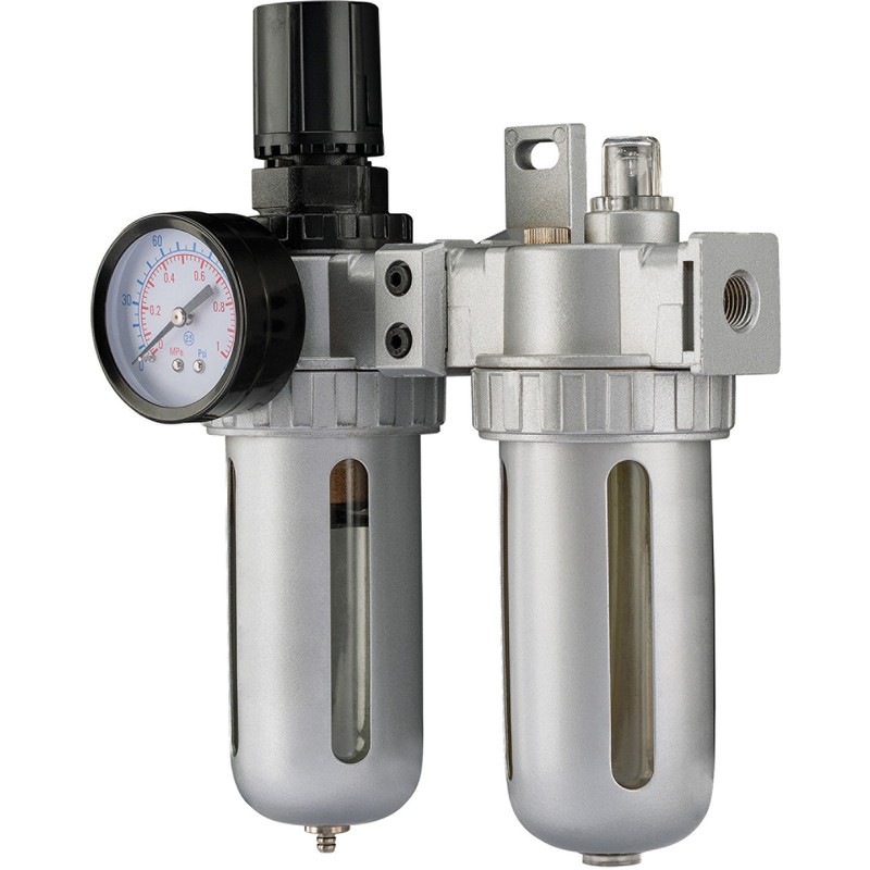Filter 40um Air Tool Filter & Regulator Pressure Range: 0.5-8.5 Bar F 1/2"BSPP 