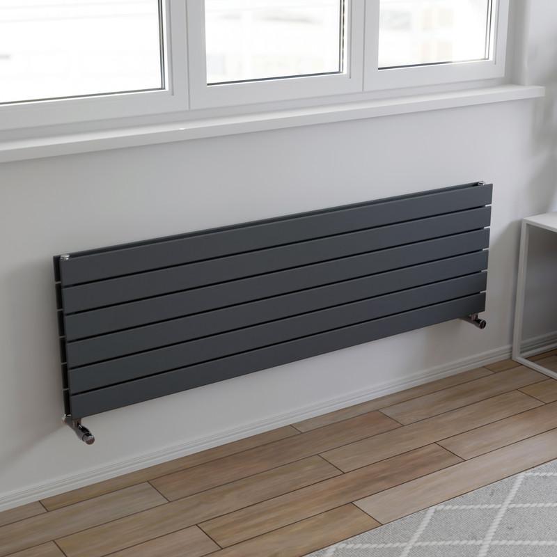 Ximax Oxford Duo Horizontal Designer Radiator 445 x 1500mm 3901Btu