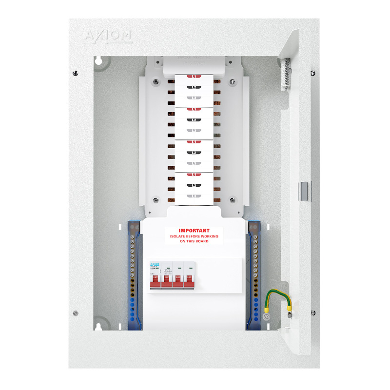 Contactum 3 Phase Distribution Board 8 Way 125A B Type