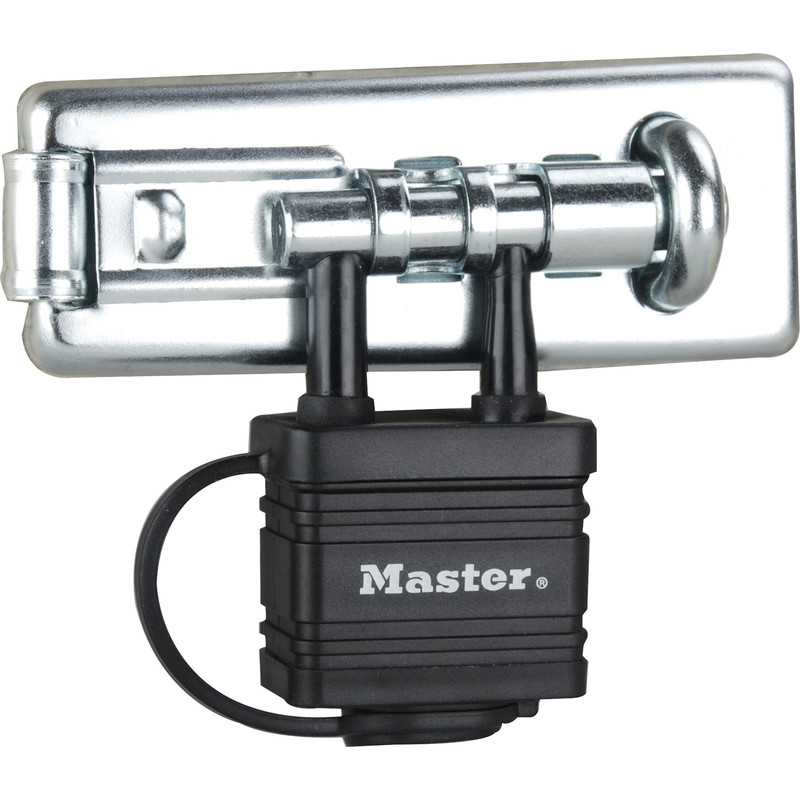 Master Lock Integrated Hasp & Staple Set