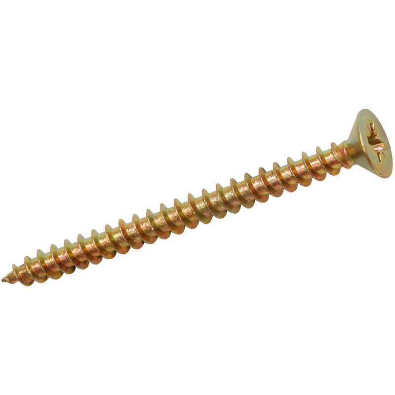 Gold Wood Screws Single Thread Countersink Pozi Screw Multi Purpose FREE P&P 