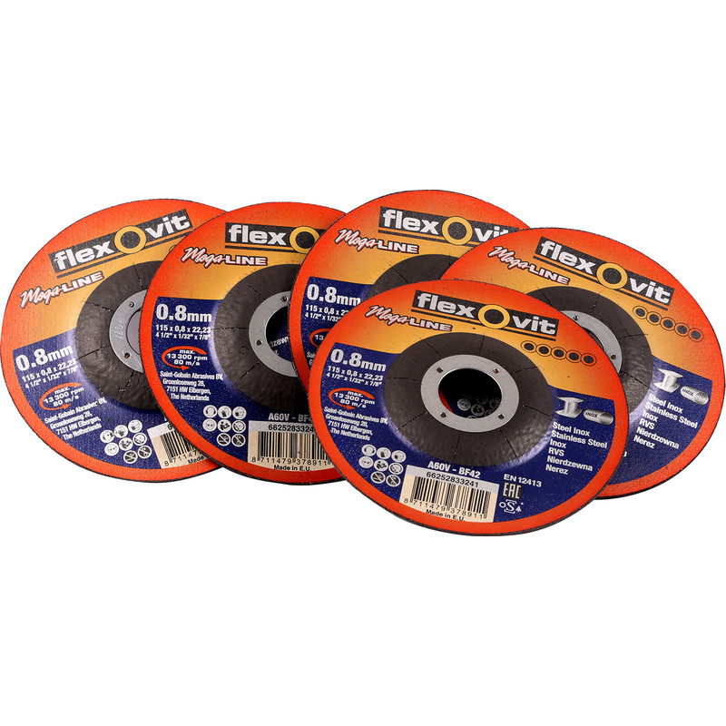 Ultra Thin 155X22.2X0.8MM Stainless Steel Angle Grinder Discs Blades Pack of 10 