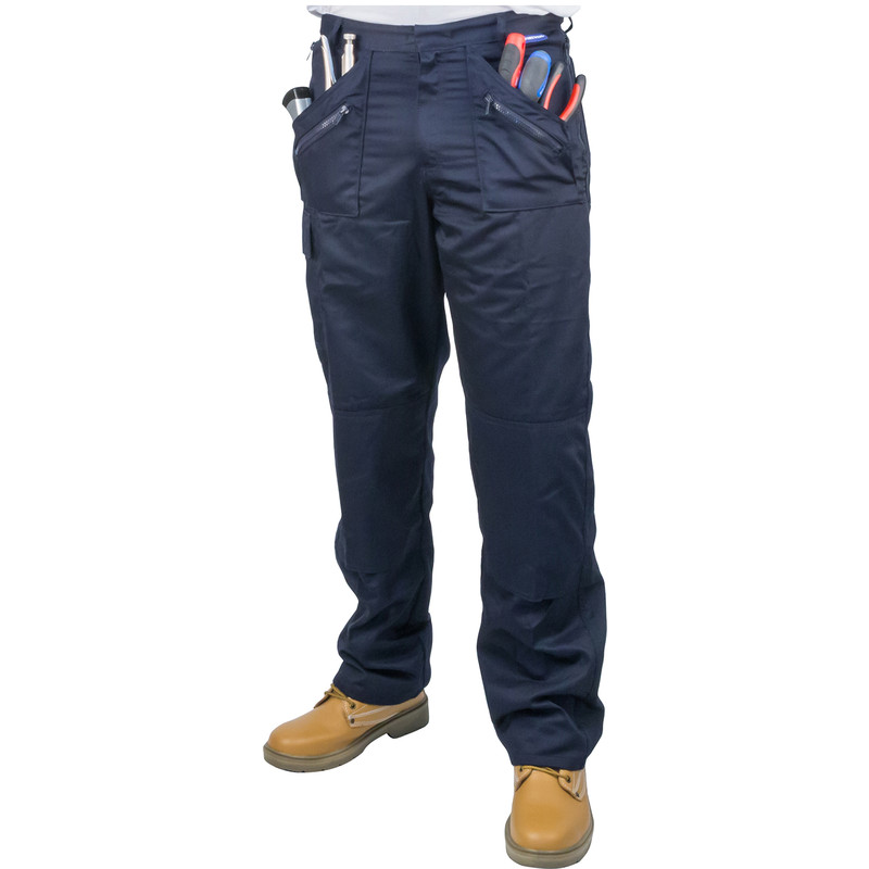 Stanley Derby Ripstop Cargo Trousers 34 R Black  Toolstation