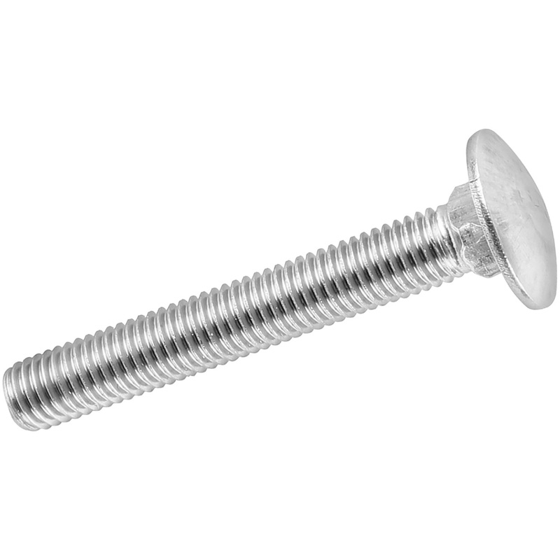M6 /M6 Cup Square Coach Bolts Pack Of 10 Aruncas M6 / 6mm Stainless Coach Bolts Thread Length: 25mm