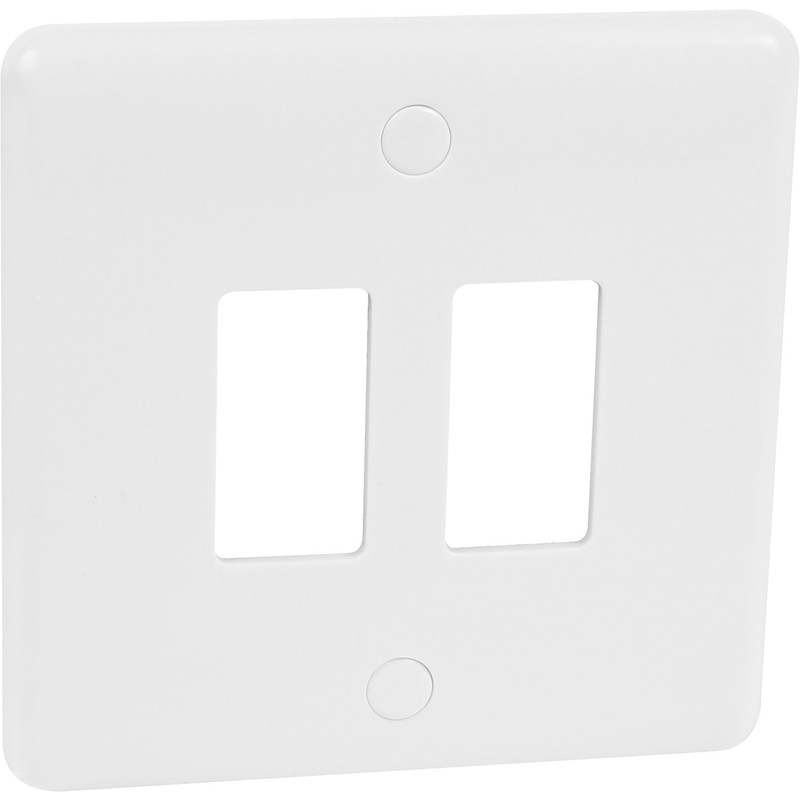 Wessex White Grid Face Plate