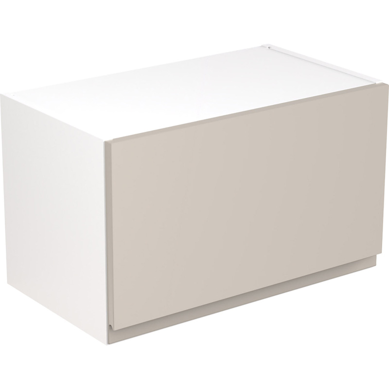 Kitchen Kit Ready Made J-Pull Kitchen Cabinet Wall Bridge Unit Super Gloss Light Grey