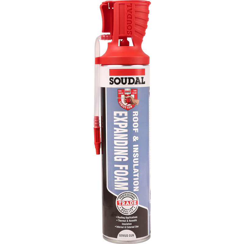 1 x soudal genius expanding foam trade quality brand new free delivery inc vat 