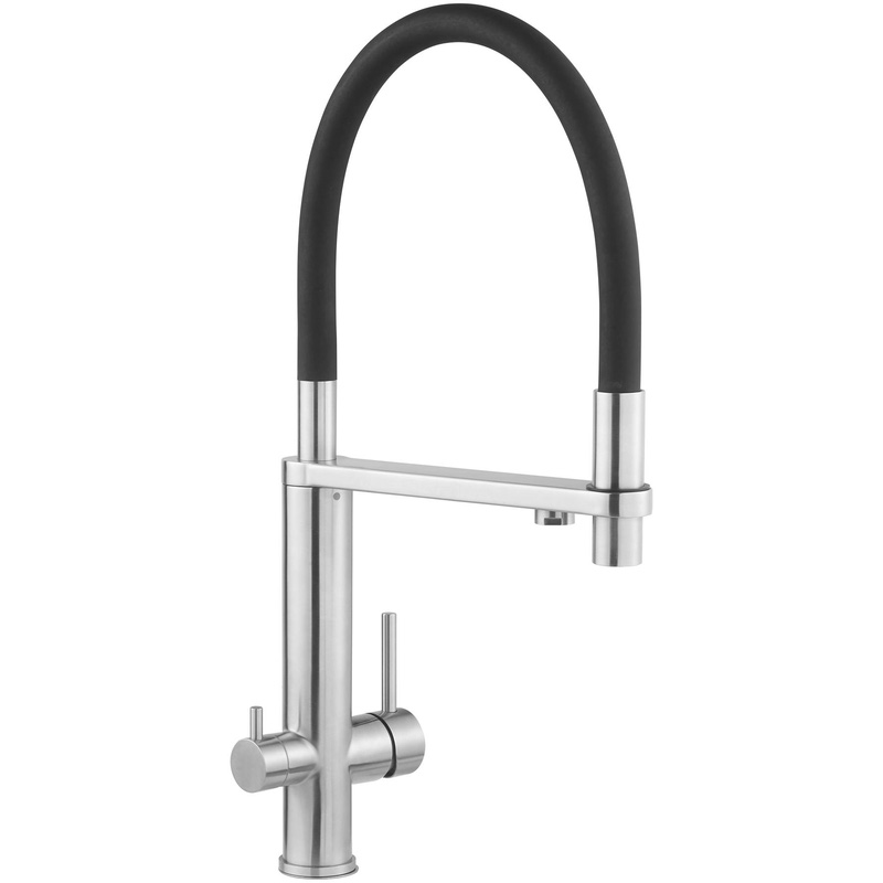 Deva Clarity Filtered Water Tap With Filter - Brushed Stainless Steel In Chrome