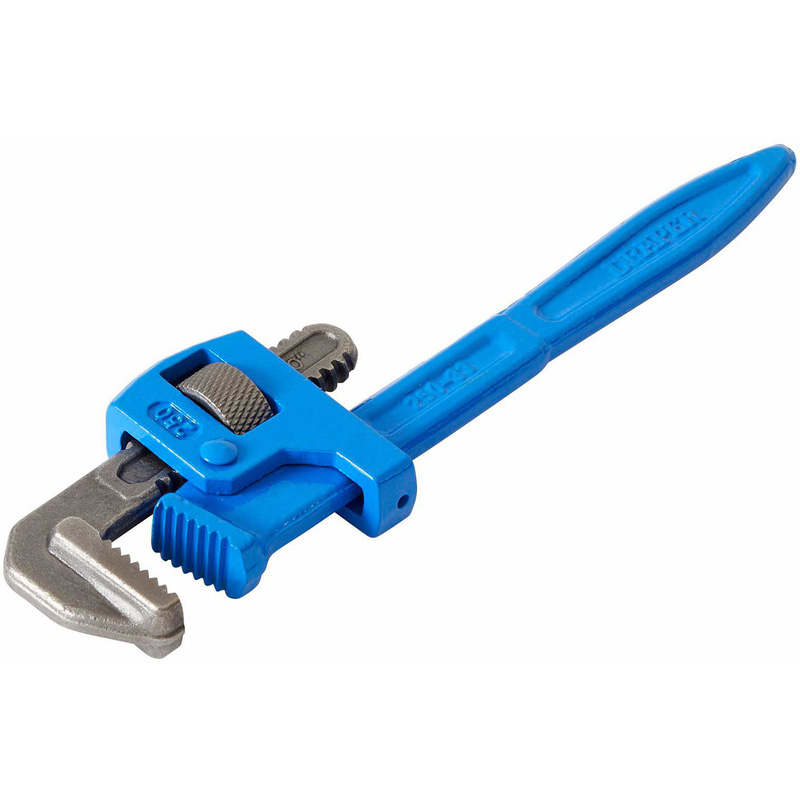 Draper Stillson Pattern Adjustable Pipe Wrench 250Mm In Blue Carbon Steel