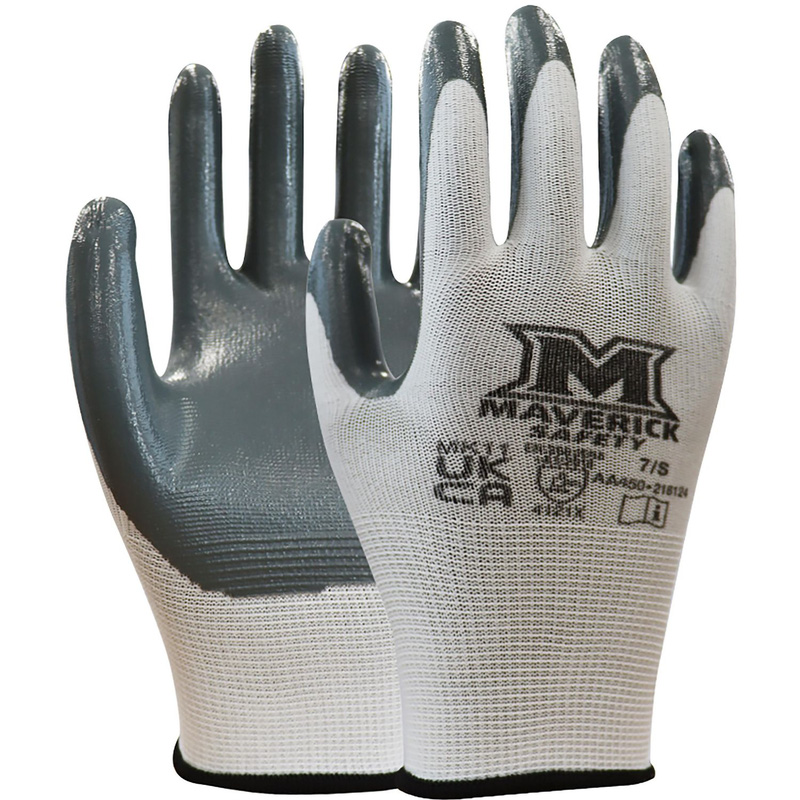 Maverick Safety Mk11 Super Grip Gloves Small (Pair) In Black