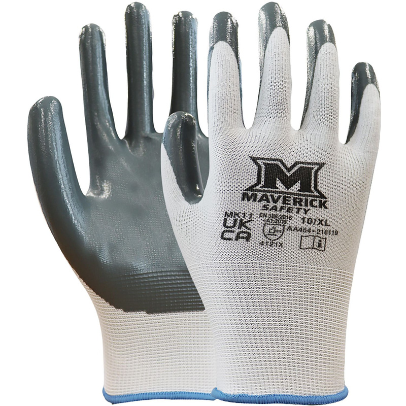 Maverick Safety Mk11 Super Grip Gloves Extra Large (Pair) In Black