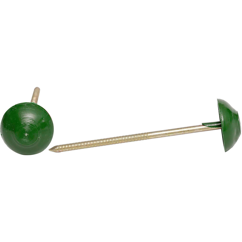 Roof Trade Rooftrade Corrugated Bitumen Sheet Fixing Nails Pk 50 65Mm X 20Mm (50 Pack) In Green Plastic
