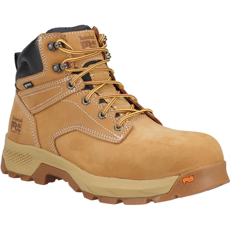 Timberland Pro Women's Ti " Waterproof Safety Boots Wheat In Tan, Size 6 Rubber