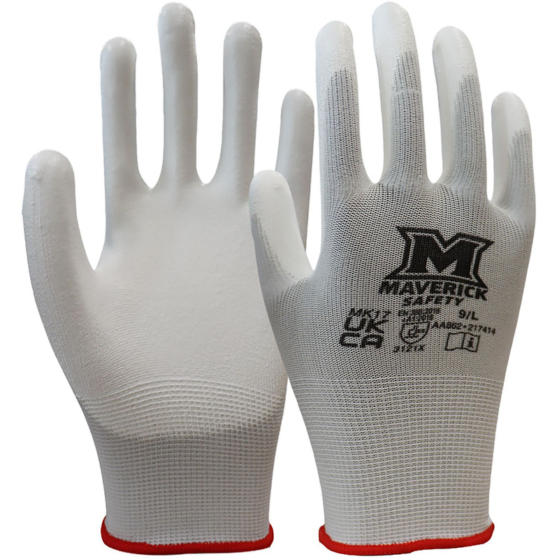 Maverick Safety Mk17 Precision Decorators Gloves Large (Pair) In White