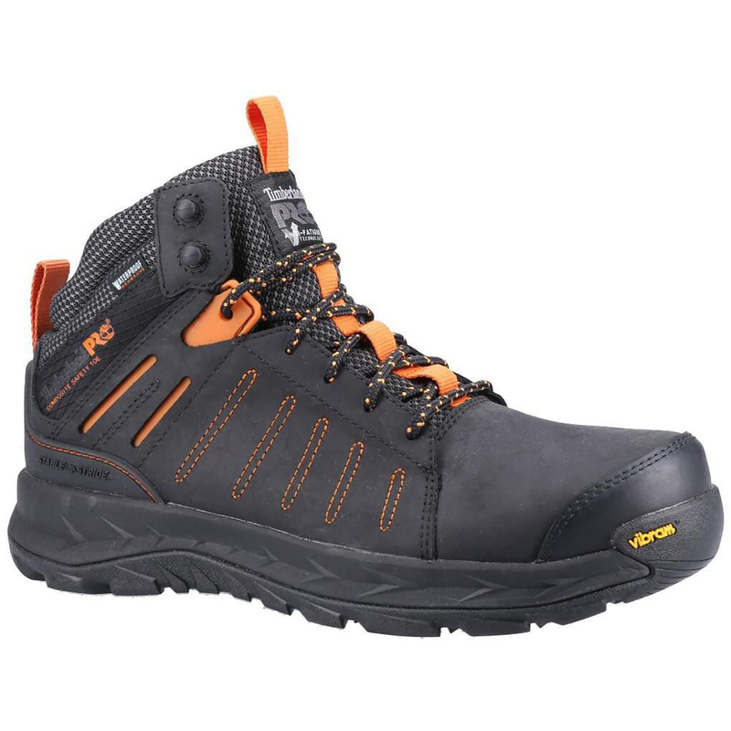 Timberland Pro Trailwind Waterproof Safety Boots In Black, Size 7 Rubber