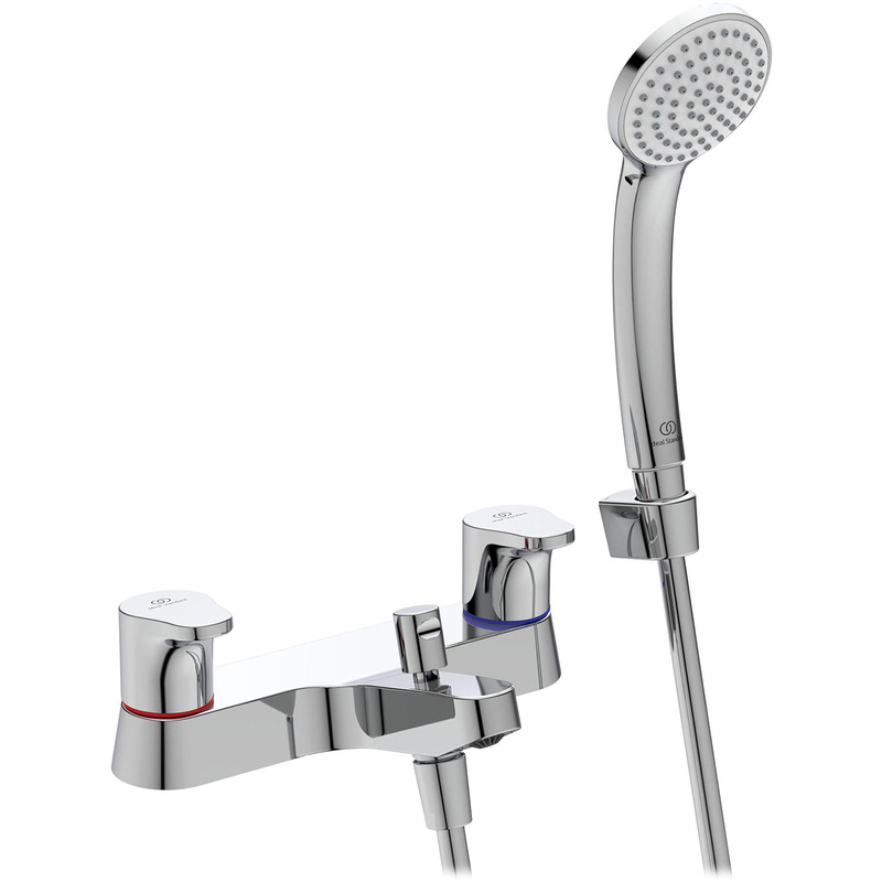 Ideal Standard Cerabase Dual Control Bath Shower Mixer Tap In Chrome Plastic